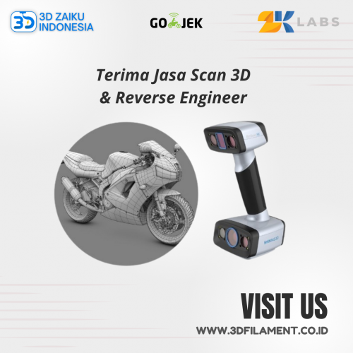 Jasa 3D Scan dengan Reverse dan 3D Modelling Figure dengan Einscan HX